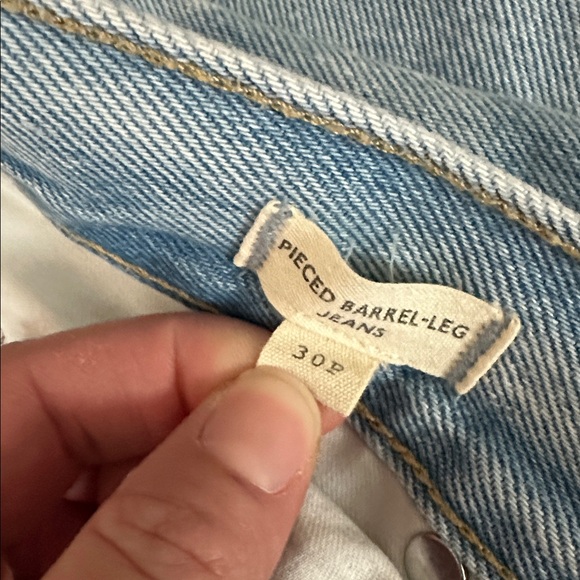 Madewell Petite Pieced Barrel-Leg Jeans - Picture 3 of 3